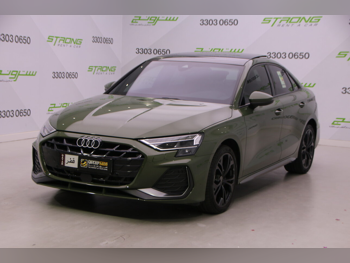 Audi  A3  S-Line  2025  Automatic  9,500 Km  4 Cylinder  Four Wheel Drive (4WD)  SUV  Olive Green  With Warranty