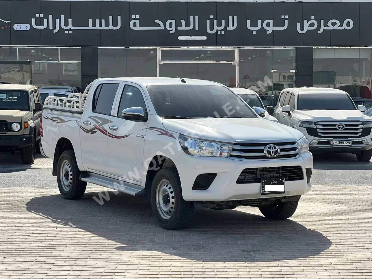 تويوتا  هاي لوكس  2025  اوتوماتيك  15,000 كم  4 سلندر  دفع رباعي  بيكب  أبيض  تحت الضمان