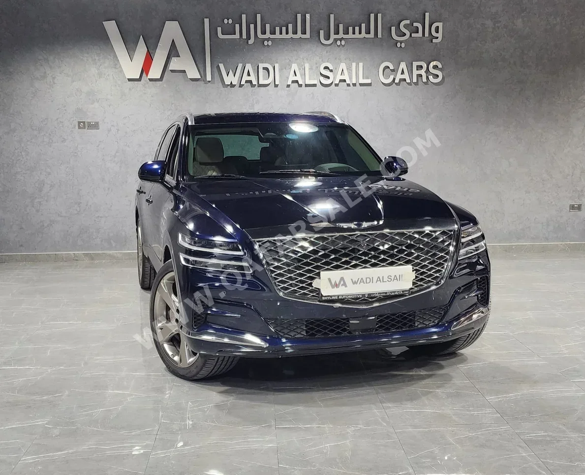 Genesis  GV 80  2023  Automatic  40,000 Km  6 Cylinder  Four Wheel Drive (4WD)  SUV  Dark Blue  With Warranty