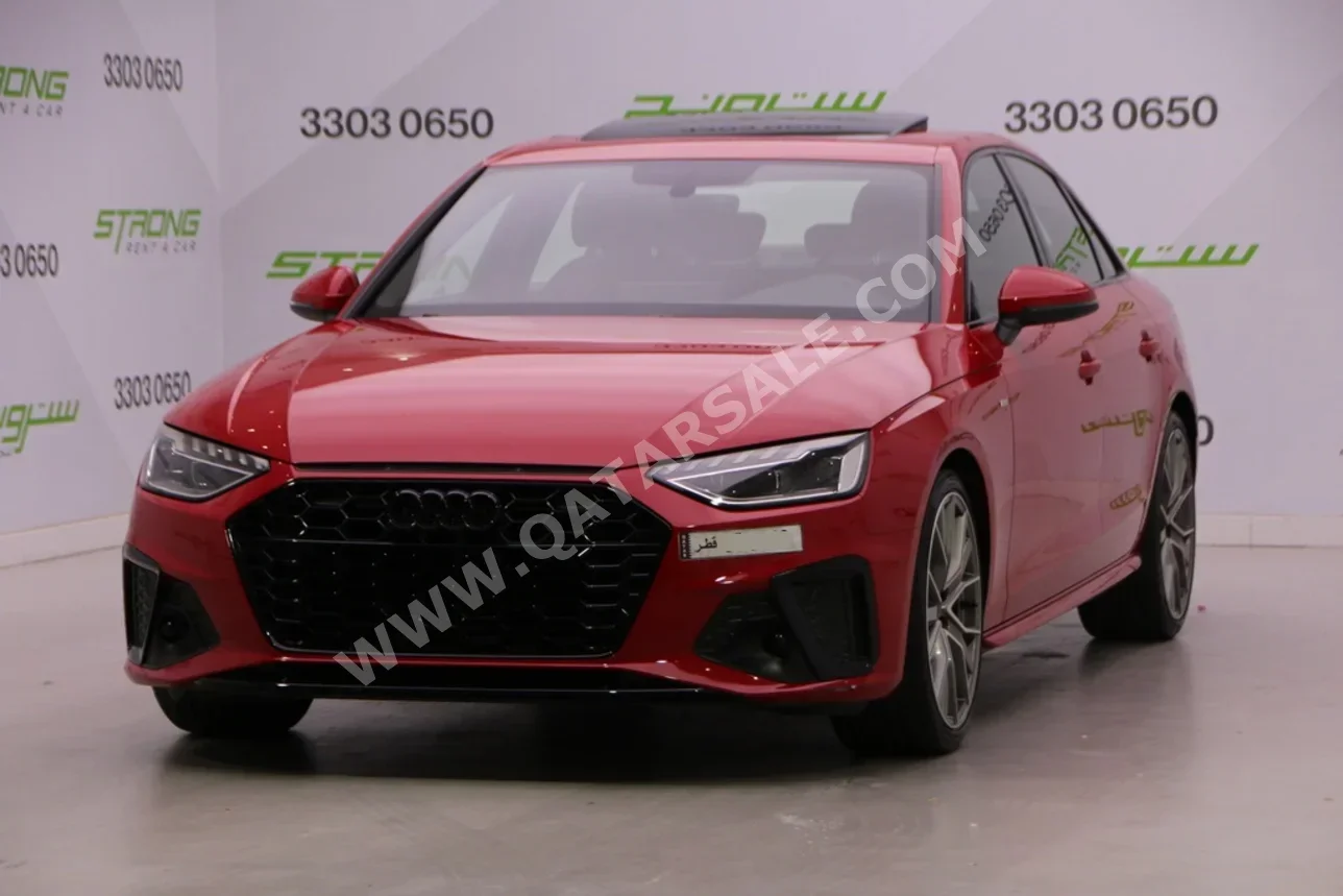 اودي أي 4 اس-لاين 2020 اوتوماتيك 55,000 كم 4 سلندر دفع رباعي اس يو في أحمر تحت الضمان