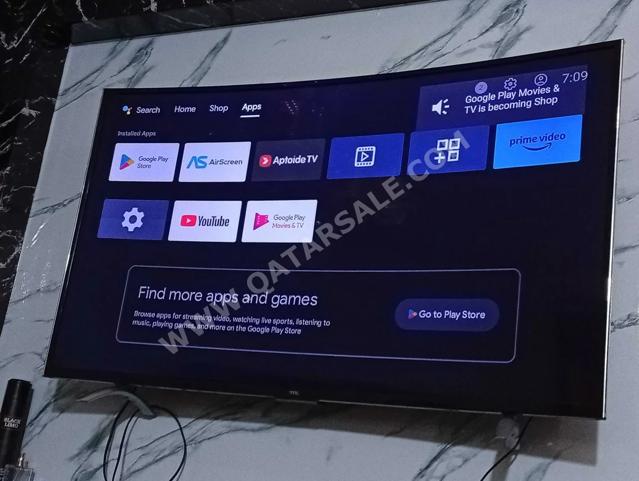 تلفاز تي سي ال  - 49 بوصة  - 4 كي او الترا اتش دي