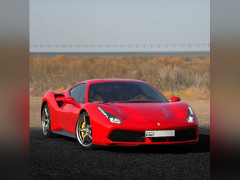 Ferrari  488  GTB  2016  Automatic  19,500 Km  8 Cylinder  Rear Wheel Drive (RWD)  Coupe / Sport  Red  With Warranty