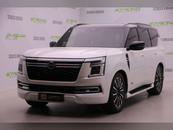 نيسان  باترول  بلاتينيوم تيربو  2025  اوتوماتيك  21,000 كم  6 سلندر  دفع رباعي  اس يو في  أبيض  تحت الضمان