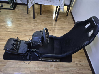 ملحقات اجهزة العاب الفيديو عجلة القيادة مع مغير السرع  - لوجيتك  - جي 29  - أسود