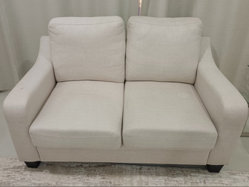 الأرائك والكنب والكراسي طقم كنب  - أبيض