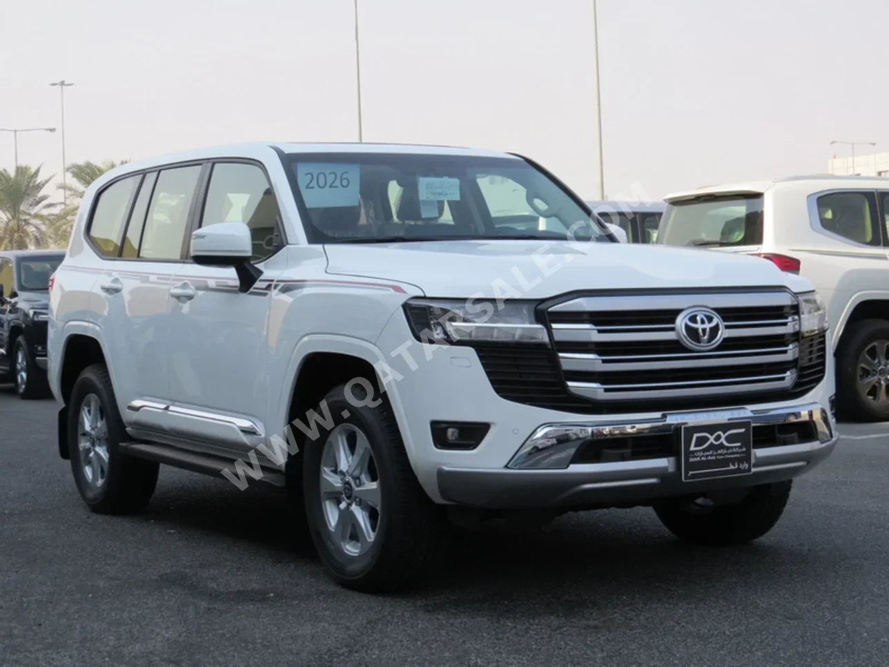 تويوتا  لاند كروزر  جي اكس ار توين توربو  2026  اوتوماتيك  0 كم  6 سلندر  دفع رباعي  اس يو في  أبيض  تحت الضمان