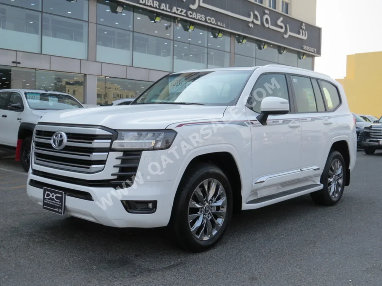 تويوتا  لاند كروزر  جي اكس ار توين توربو  2026  اوتوماتيك  0 كم  6 سلندر  دفع رباعي  اس يو في  أبيض  تحت الضمان