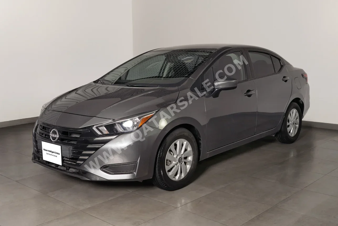 نيسان صني 2024 اوتوماتيك 6,916 كم 4 سلندر سحب امامي سيدان رمادي تحت الضمان