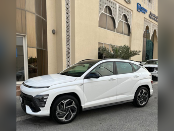 Hyundai  Kona  N line  2024  Automatic  8,500 Km  4 Cylinder  Four Wheel Drive (4WD)  SUV  White  With Warranty