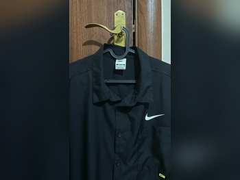 Men Clothes Cotton /  Shirts  Black / Size: 40