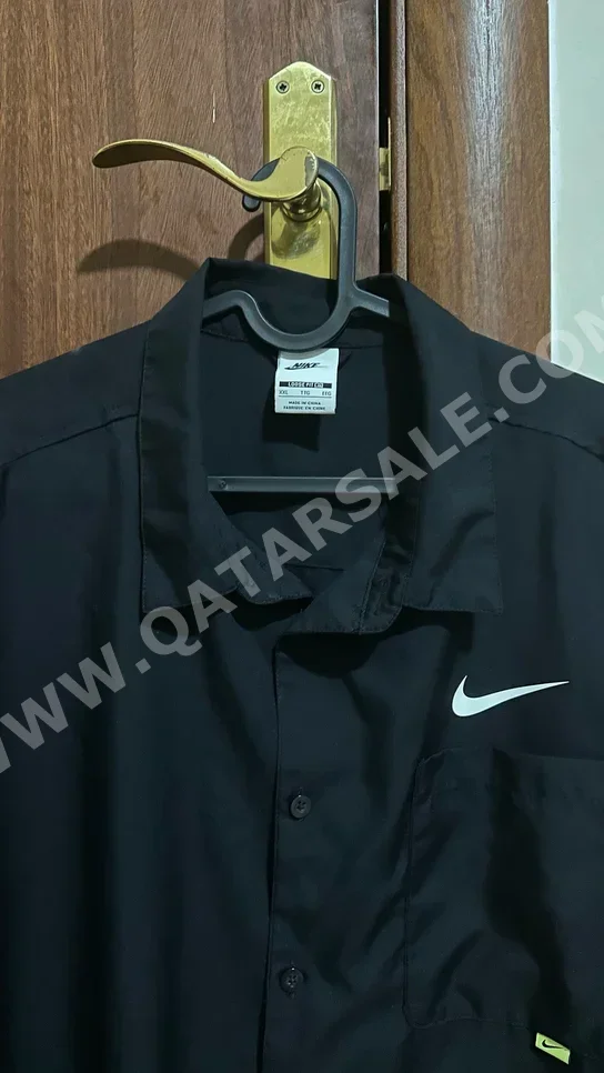 Men Clothes Cotton /  Shirts  Black / Size: 40