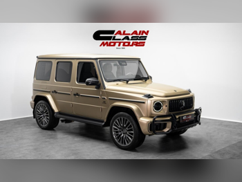 مرسيدس - بنز  جي - كلاس  63 اي ام جي  2025  اوتوماتيك  8,337 كم  8 سلندر  دفع رباعي  اس يو في  ذهبي