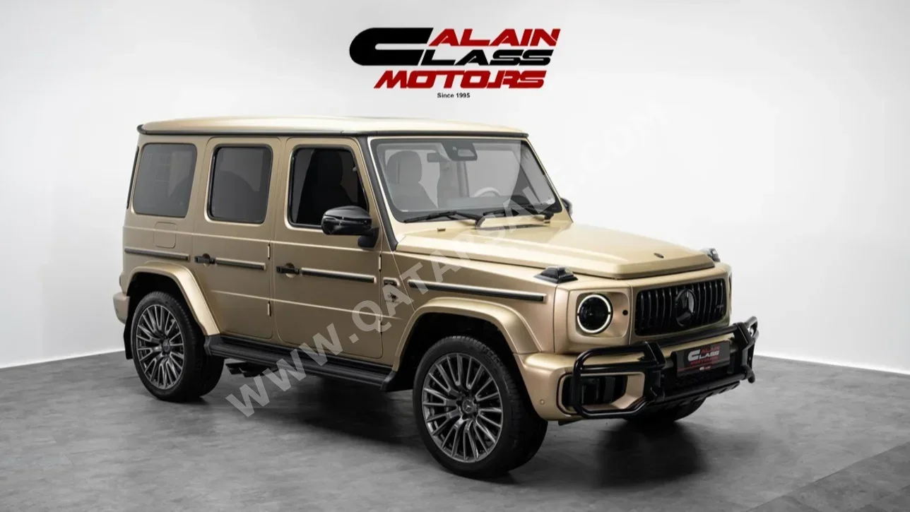 مرسيدس - بنز  جي - كلاس  63 اي ام جي  2025  اوتوماتيك  8,337 كم  8 سلندر  دفع رباعي  اس يو في  ذهبي