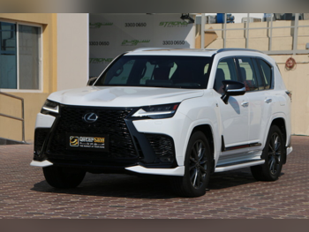 Lexus  LX  600 F Sport  2022  Automatic  108,000 Km  6 Cylinder  Four Wheel Drive (4WD)  SUV  White  With Warranty