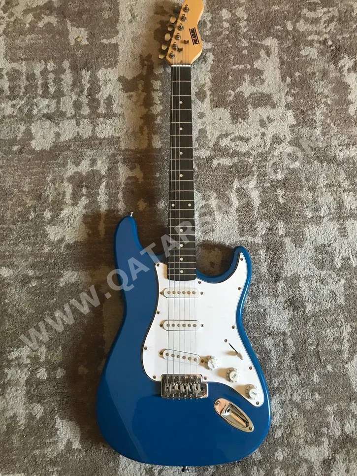 Electric Guitar  Blue & White  2020  pro song  France  Warranty /  For Professional