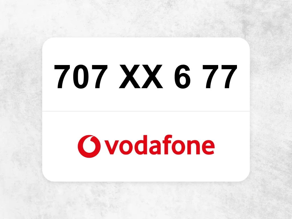 Vodafone Mobile Phone  707 XX 6 77
