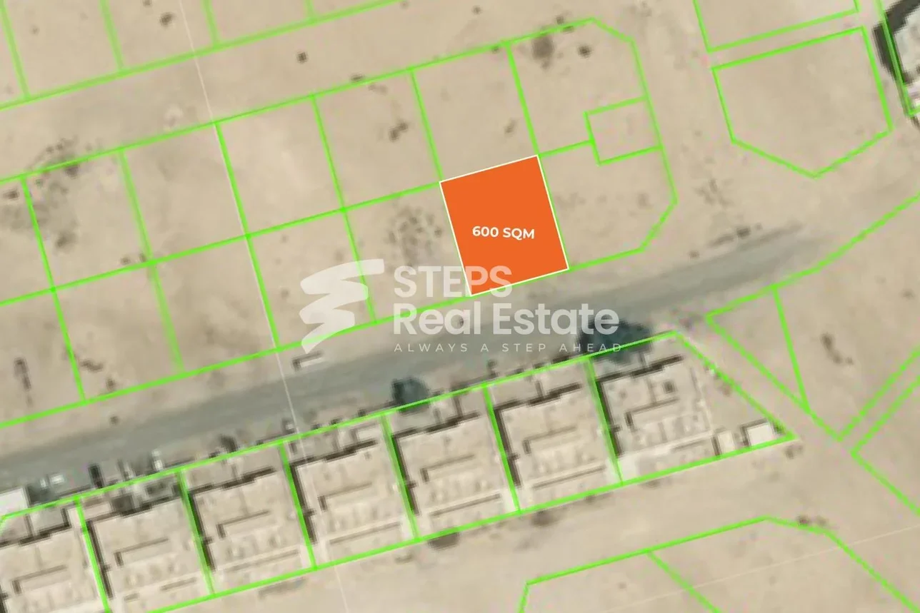 Lands For Sale in Al Wakrah - Al Wukair -Area Size 600 Square Meter