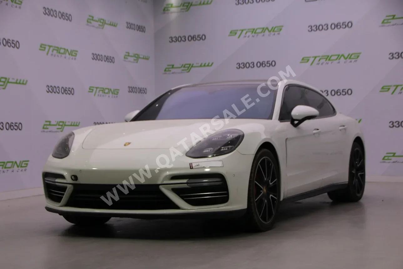 Porsche Panamera Turbo 2018 Automatic 113,000 Km 8 Cylinder Rear Wheel Drive (RWD) Sedan White
