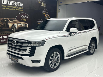 تويوتا لاند كروزر جي اكس ار توين توربو 2024 اوتوماتيك 31,000 كم 6 سلندر دفع رباعي اس يو في أبيض تحت الضمان