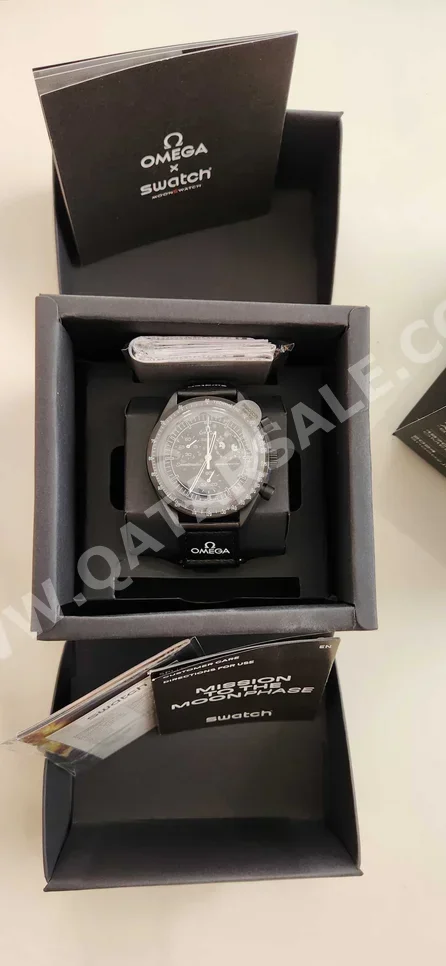 Watches - Omega  - Quartz Watch  - Black  - Unisex Watches