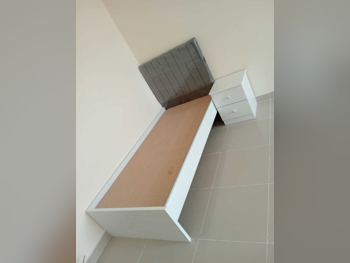 Beds - Lifestyle - Single - White - With Bedside Table