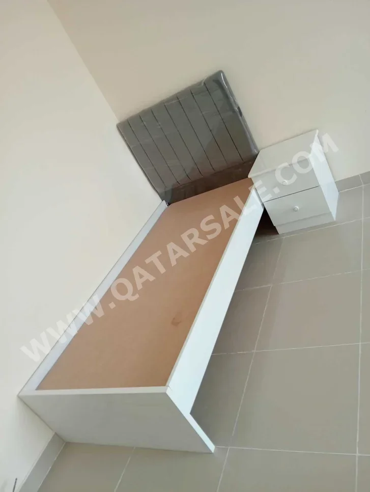 Beds - Lifestyle  - Single  - White  - With Bedside Table