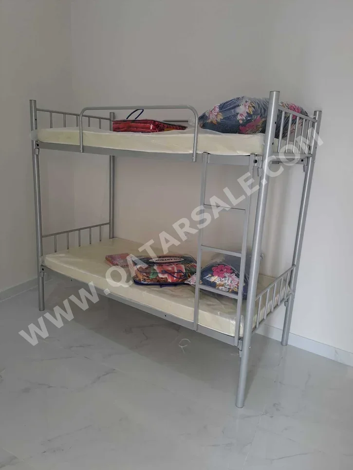 Beds - Lifestyle  - Double bunk  - Gray  - Mattress Included