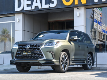 Lexus  LX  570 S Black Edition  2021  Automatic  48,000 Km  8 Cylinder  Four Wheel Drive (4WD)  SUV  Matte green