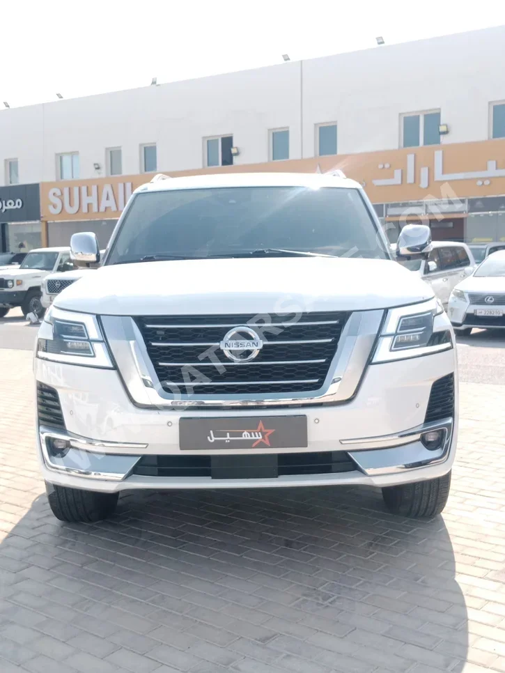 Nissan Patrol Platinum 2021 Automatic 72,000 Km 8 Cylinder Four Wheel Drive (4WD) SUV White