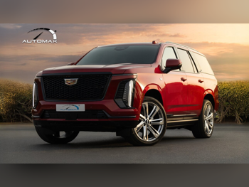 Cadillac  Escalade  Sport Platinum  2025  Automatic  0 Km  8 Cylinder  Four Wheel Drive (4WD)  SUV  Red  With Warranty