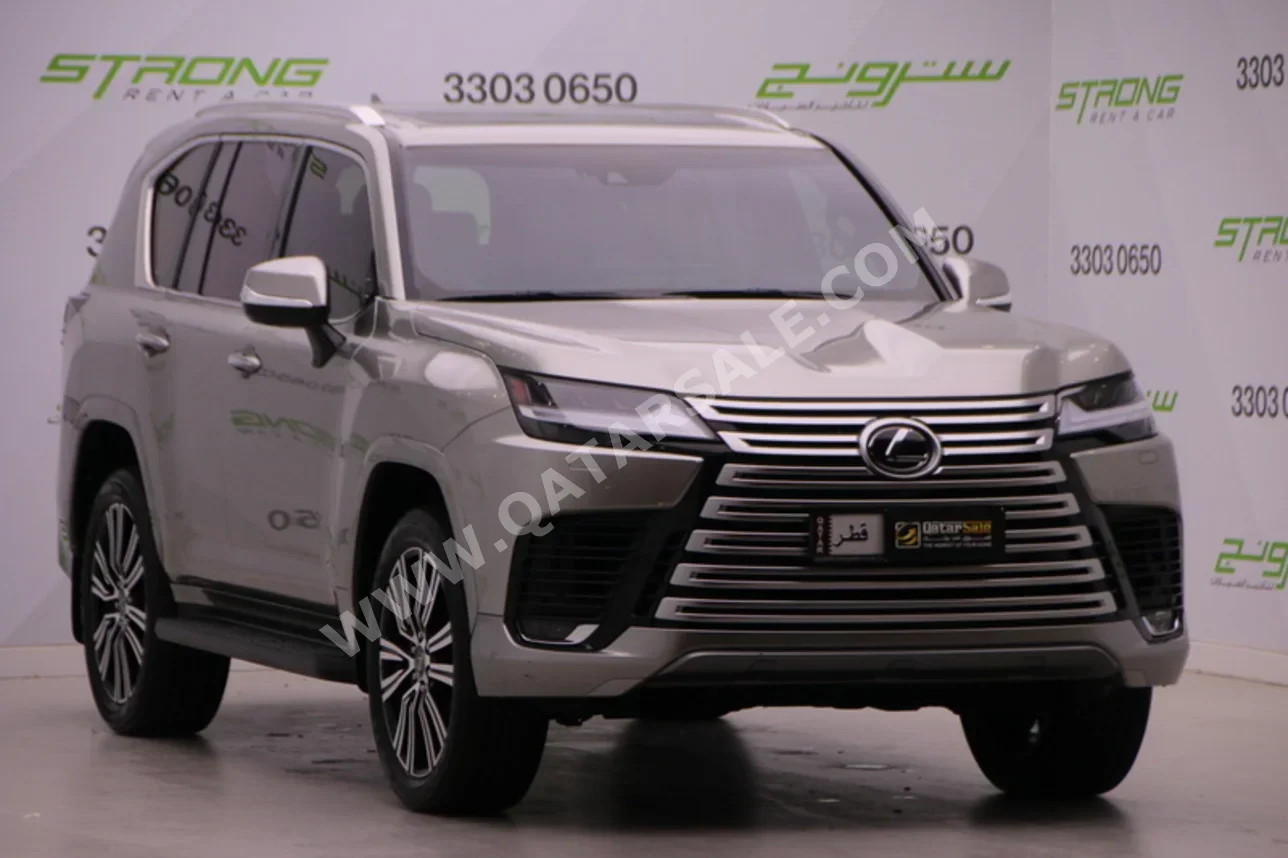 لكزس  ال اكس  600 لكجري  2023  اوتوماتيك  32,000 كم  6 سلندر  دفع رباعي  اس يو في  سونيك تايتينيم  تحت الضمان
