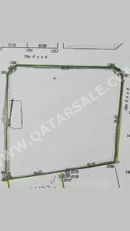 Lands For Sale in Al Rayyan - Muaither -Area Size 9,370 Square Meter