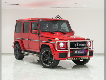 Mercedes-Benz G-Class 63 AMG 2014 Automatic 169,000 Km 8 Cylinder Four Wheel Drive (4WD) SUV Red
