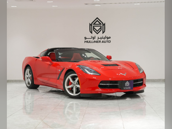 شفروليه كورفيت 2019 اوتوماتيك 49,000 كم 8 سلندر دفع خلفي كوبيه \ سبورت أحمر