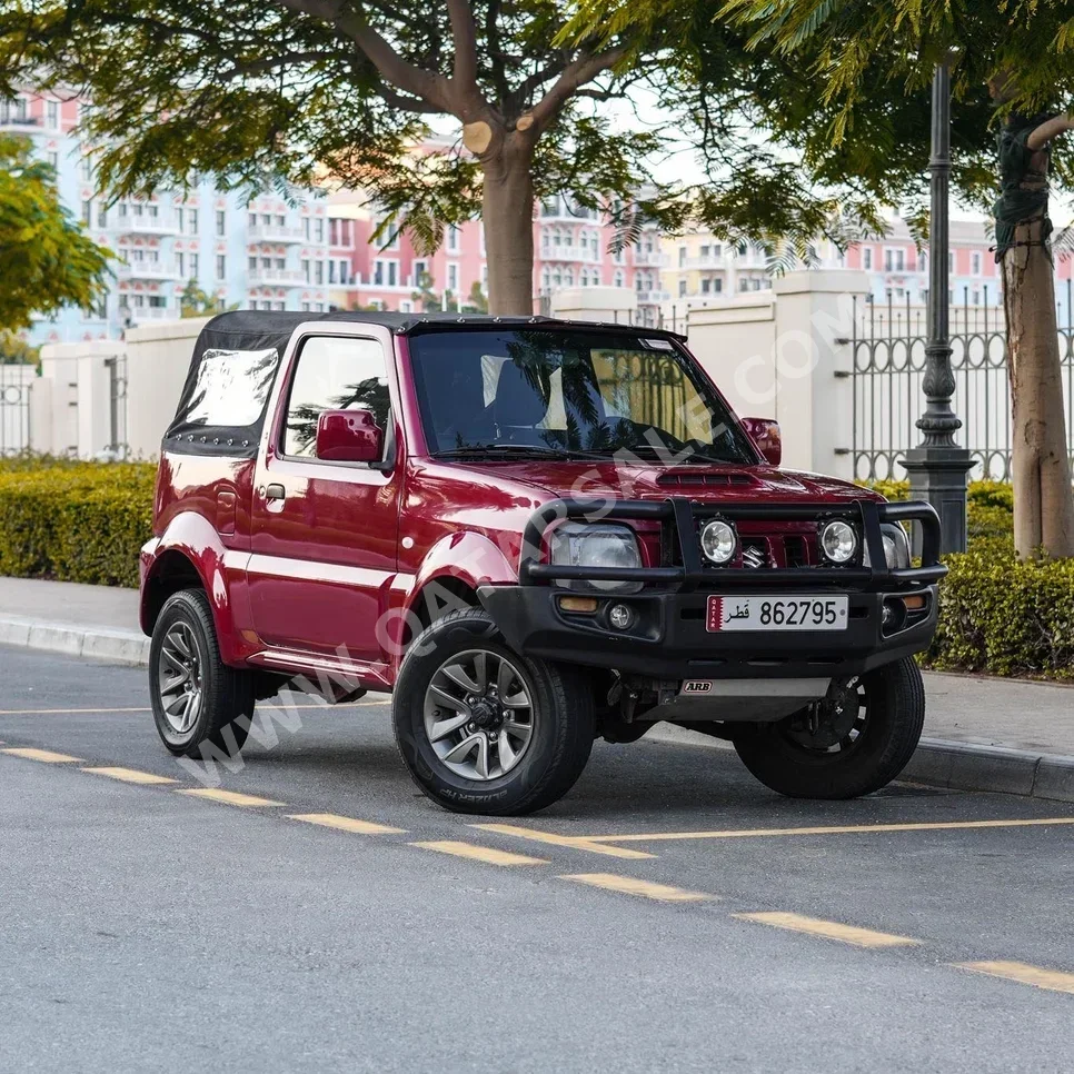 Suzuki  Jimny  GLX  2015  Automatic  85,000 Km  4 Cylinder  All Wheel Drive (AWD)  Van / Bus  Red  With Warranty