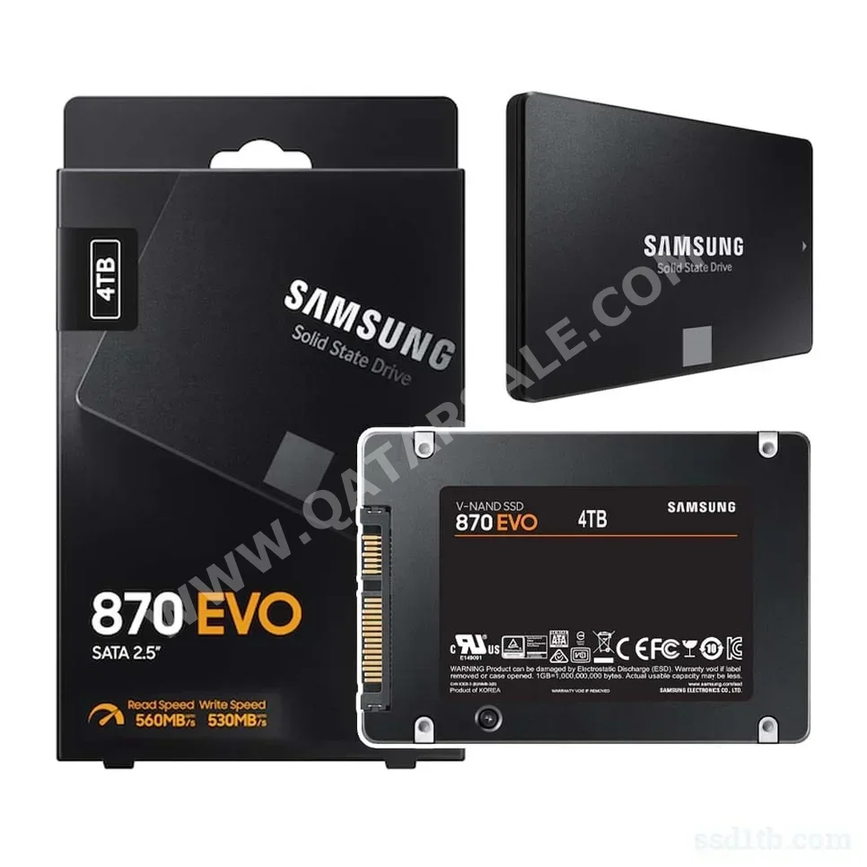 Storage Drives Samsung  Internal  SATA 6 Gb/s  SSD  2020 /  SSD /  4 TB