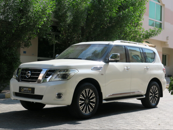Nissan Patrol Platinum 2016 Automatic 122,000 Km 8 Cylinder Four Wheel Drive (4WD) SUV White