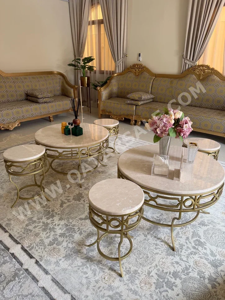 Sofas, Couches & Chairs Sofa Set  - Multi-Color  - With Table  and Side Tables