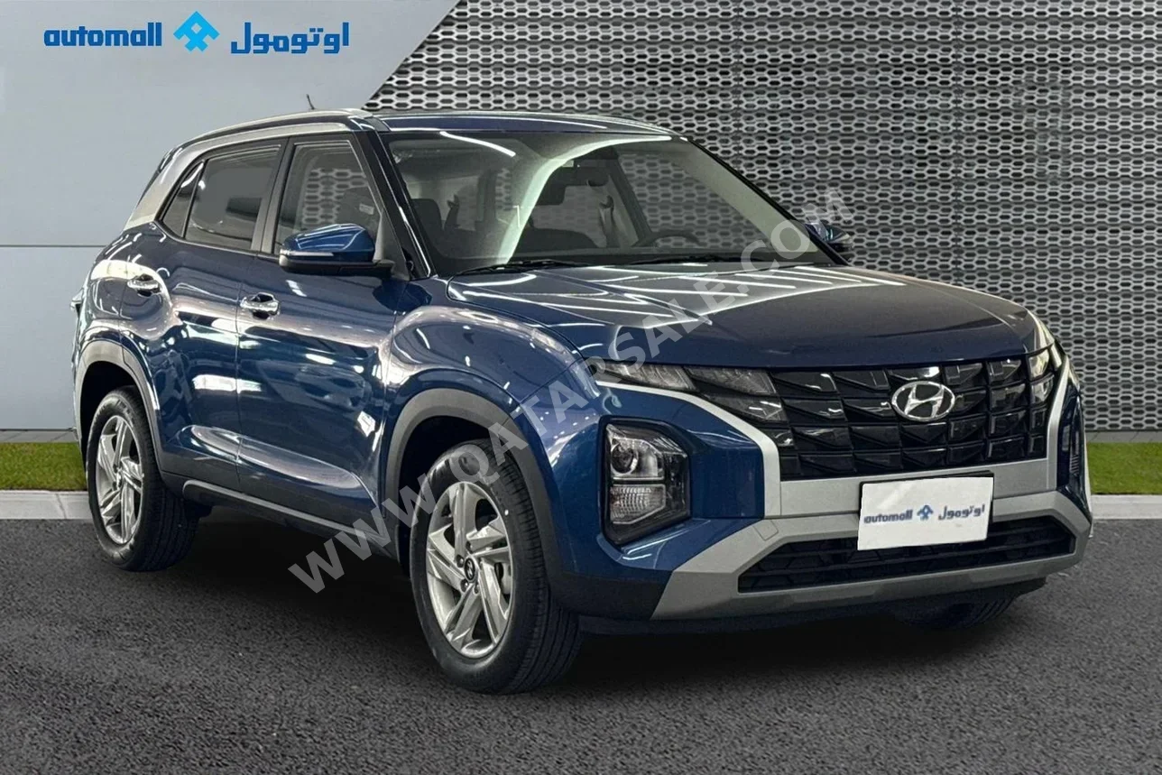 هيونداي  كريتا  2025  اوتوماتيك  560 كم  4 سلندر  سحب امامي  اس يو في  ازرق  تحت الضمان