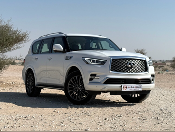 Infiniti  QX  80  2024  Automatic  9,800 Km  8 Cylinder  Four Wheel Drive (4WD)  SUV  White  With Warranty