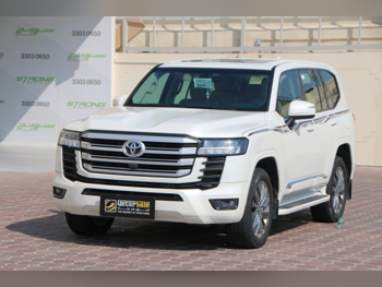 تويوتا لاند كروزر جي اكس ار توين توربو 2023 اوتوماتيك 165,000 كم 6 سلندر دفع رباعي اس يو في أبيض
