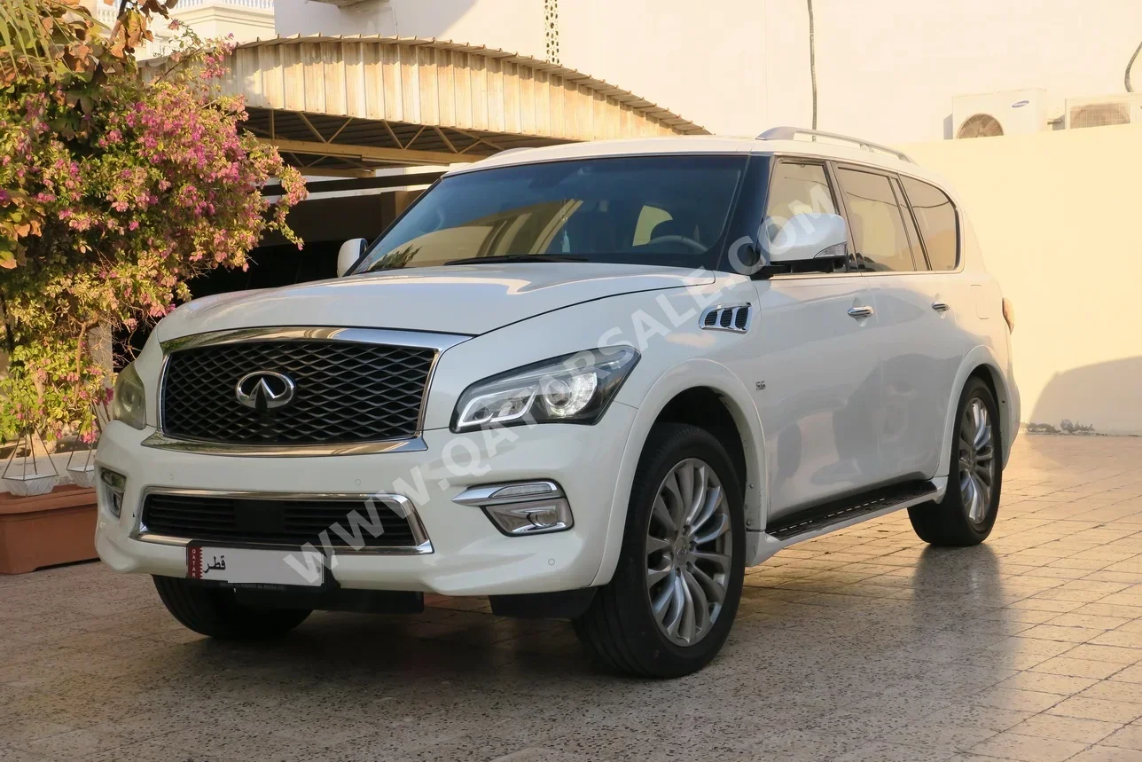 انفنيتي  كيو اكس  80  2016  اوتوماتيك  308,000 كم  8 سلندر  دفع رباعي  اس يو في  أبيض
