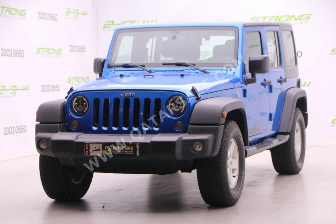 Jeep Wrangler Sport 2016 Automatic 118,000 Km 6 Cylinder Four Wheel Drive (4WD) SUV Blue