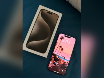Mobile Phones Apple  - iPhone 15  - Pro Max  - Natural Titanium  - 256 GB