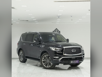 Infiniti  QX  80  2018  Automatic  92,000 Km  8 Cylinder  Four Wheel Drive (4WD)  SUV  Black