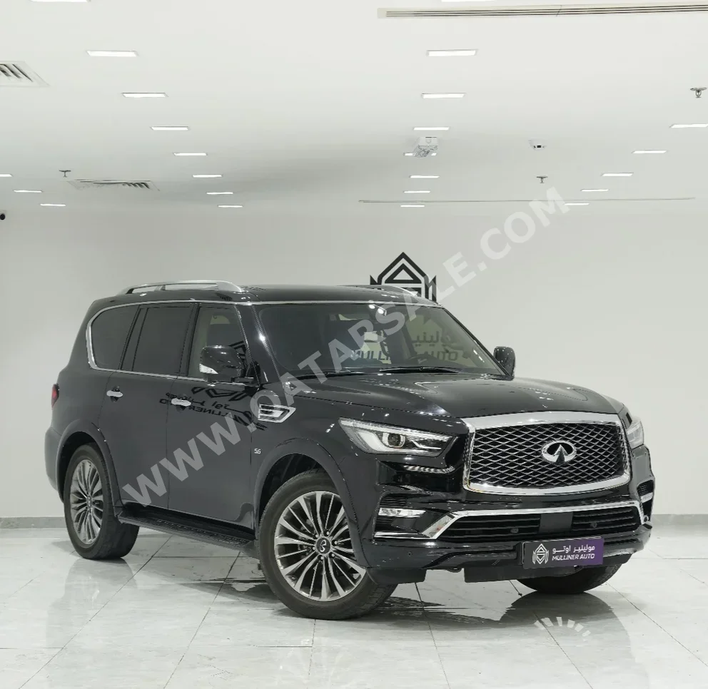 Infiniti  QX  80  2018  Automatic  92,000 Km  8 Cylinder  Four Wheel Drive (4WD)  SUV  Black