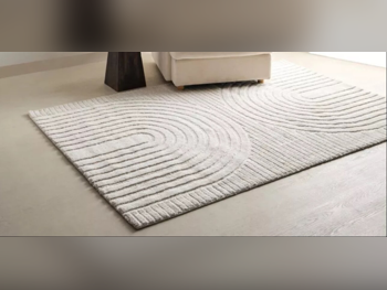 السجاد البولي بروبلين اللون البيج متوسط حسب الطلب مستطيل تجريدي