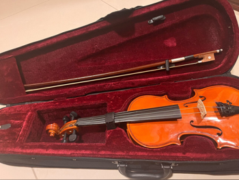 Violin Dark Brown  Qatar  Bag Case Included /  For Kids