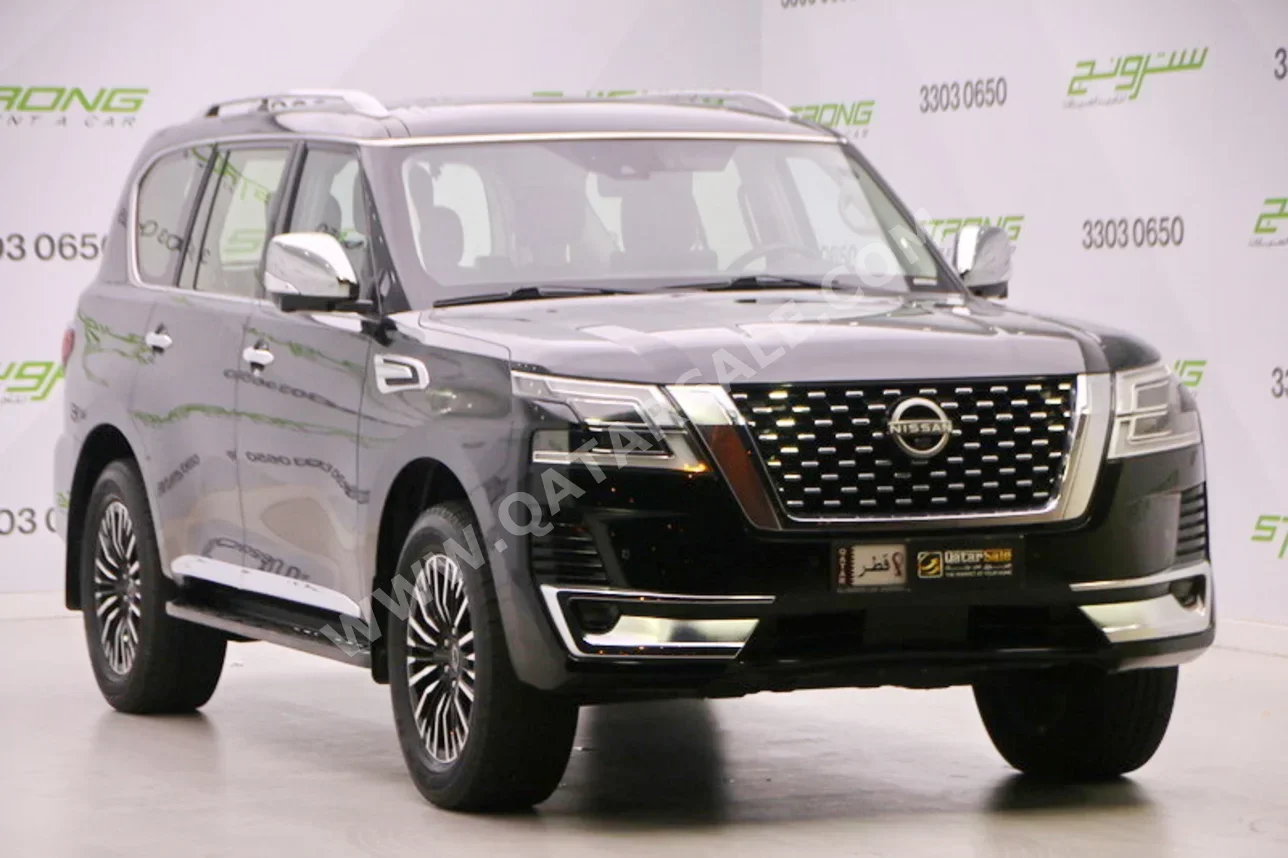 Nissan  Patrol  Platinum  2022  Automatic  26,600 Km  6 Cylinder  Four Wheel Drive (4WD)  SUV  Black