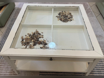 الطاولات والخزائن الجانبية منضدة القهوة - أبيض